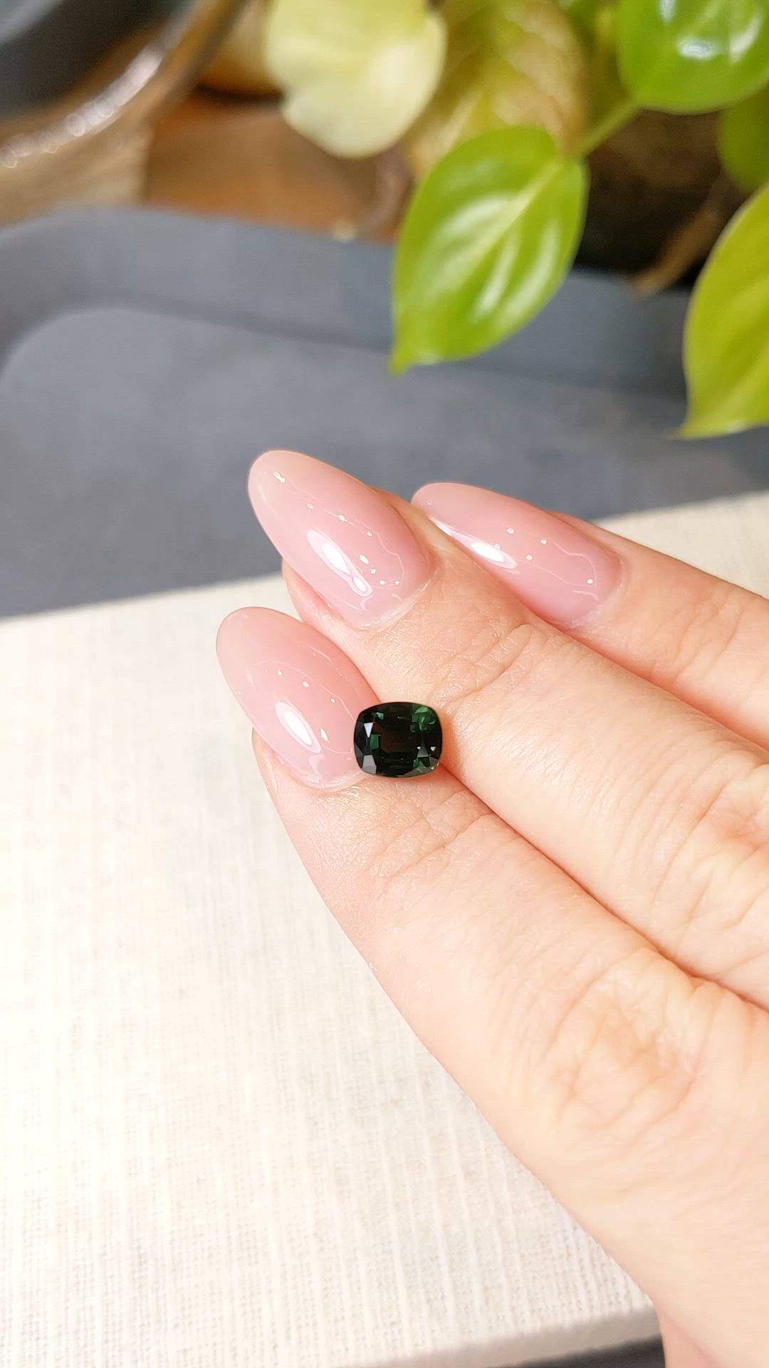 1.93 Ct. Green Sapphire from Australia Size Video