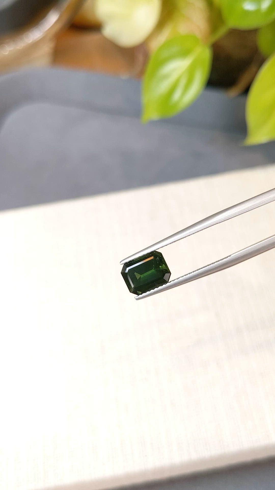 2.86 Ct. Green Sapphire from Australia Size Video