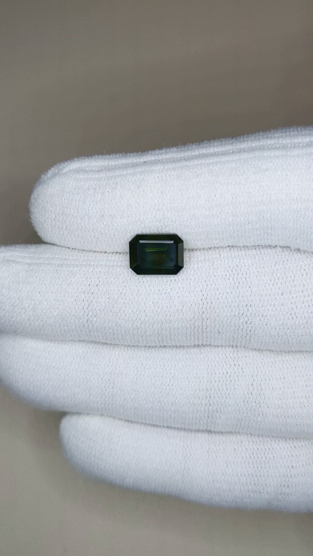 2.86 Ct. Green Sapphire from Australia Size Video
