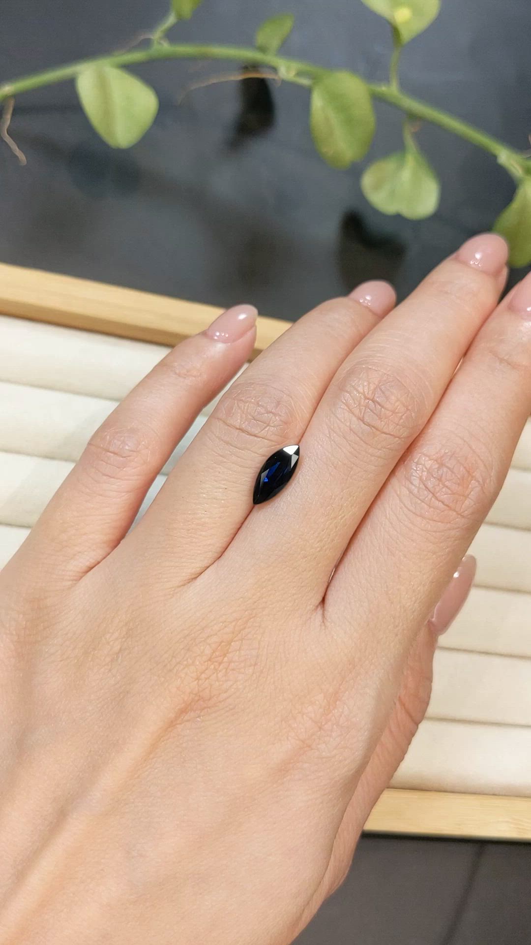 2.03 Ct. Blue Sapphire from Australia Size Video