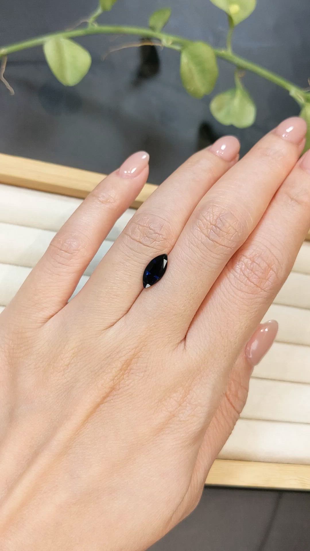 1.53 Ct. Blue Sapphire from Australia Size Video
