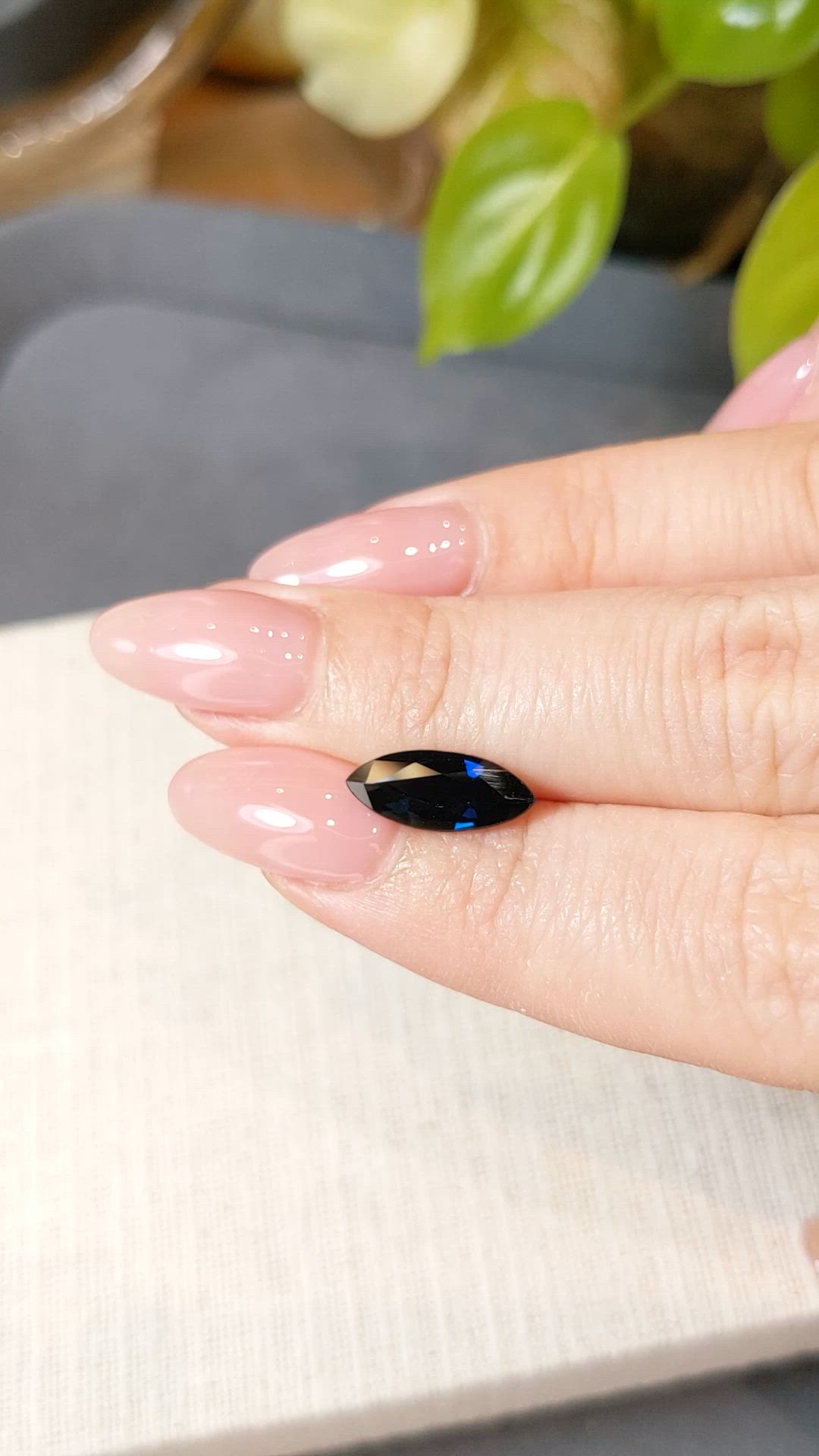 2.40 Ct. Blue Sapphire from Australia Size Video