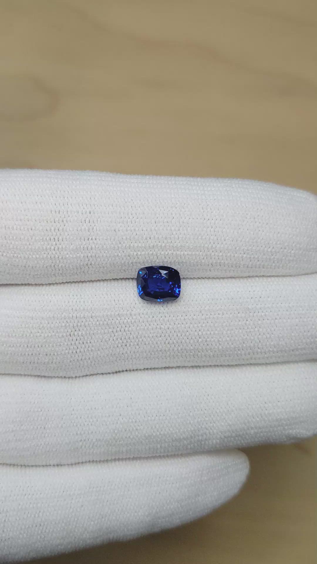 2.59 Ct. Blue Sapphire from Madagascar Size Video