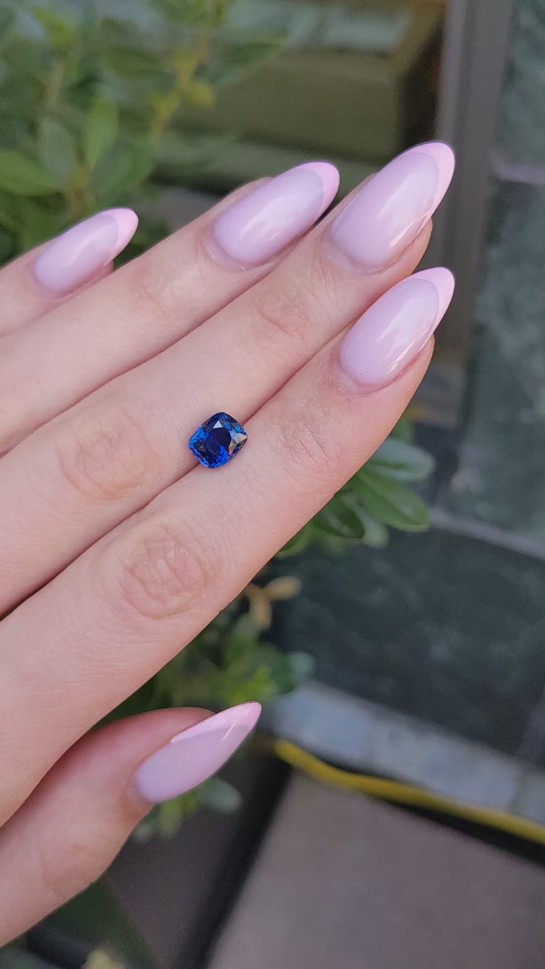 2.59 Ct. Blue Sapphire from Madagascar Size Video