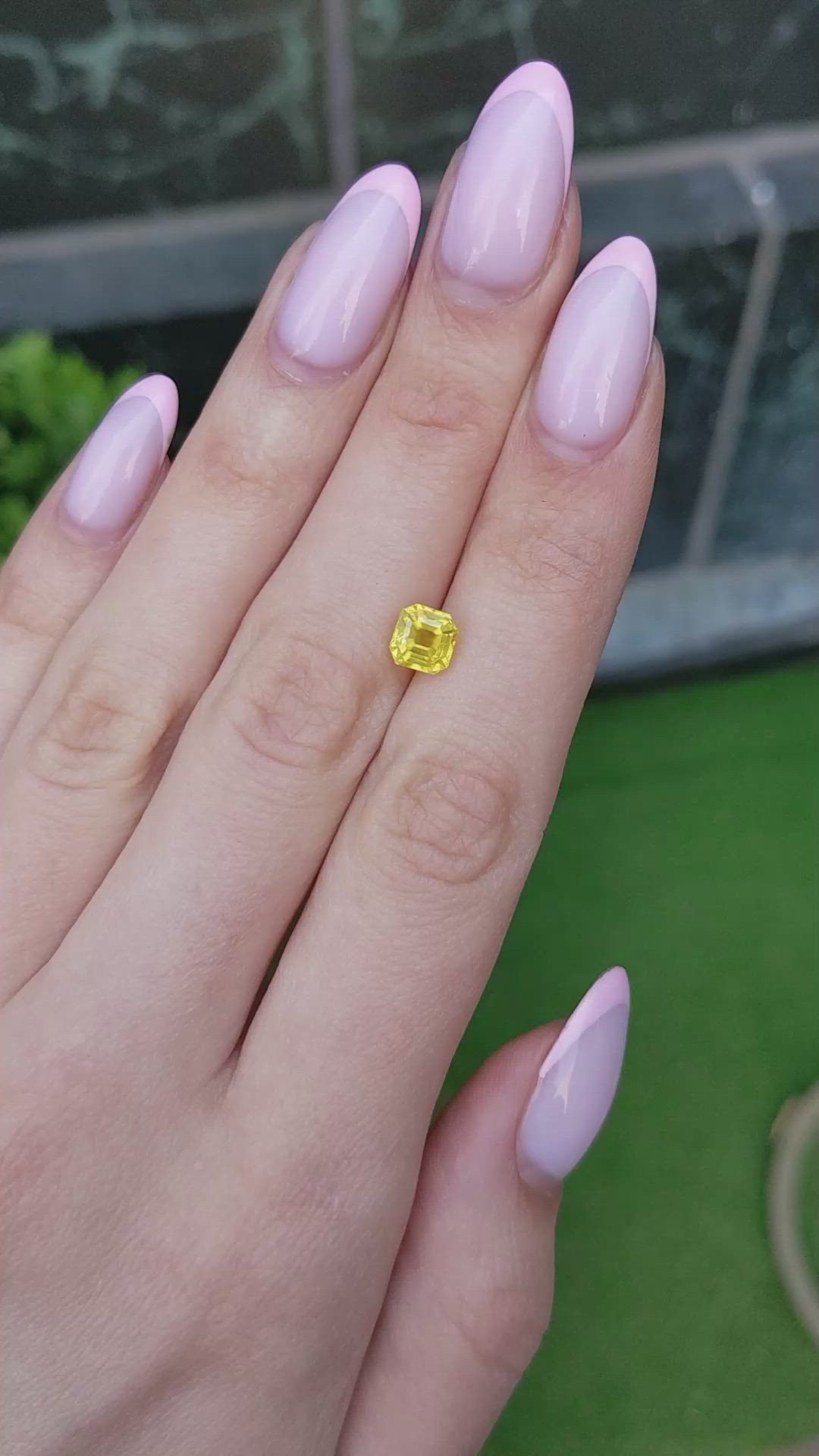 2.08 Ct. Yellow Sapphire from Ceylon (Sri Lanka) Size Video