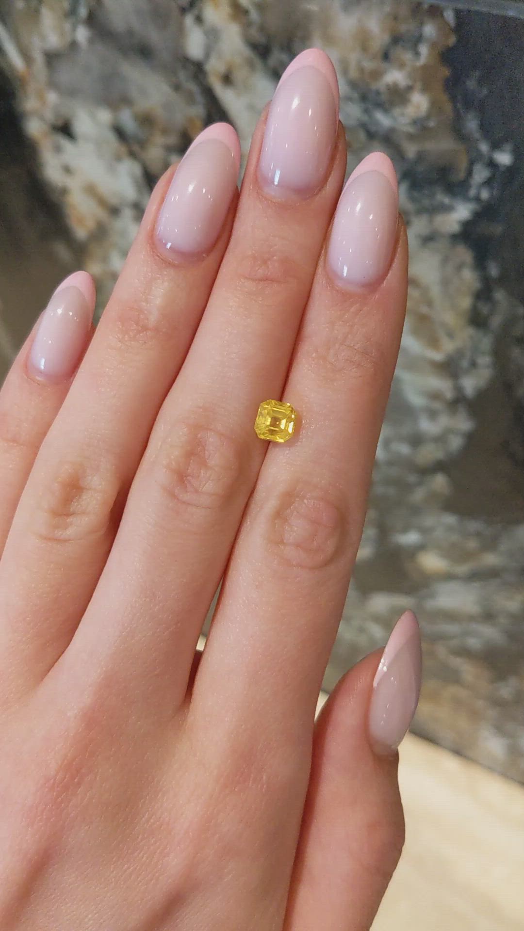 2.08 Ct. Yellow Sapphire from Ceylon (Sri Lanka) Size Video
