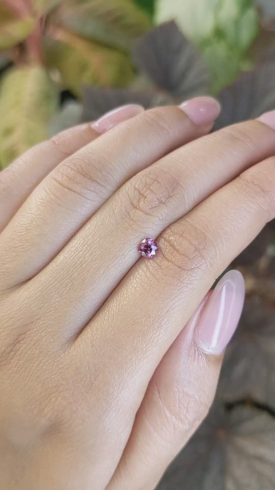 0.43 Ct. Pink Sapphire from Ceylon (Sri Lanka) Size Video