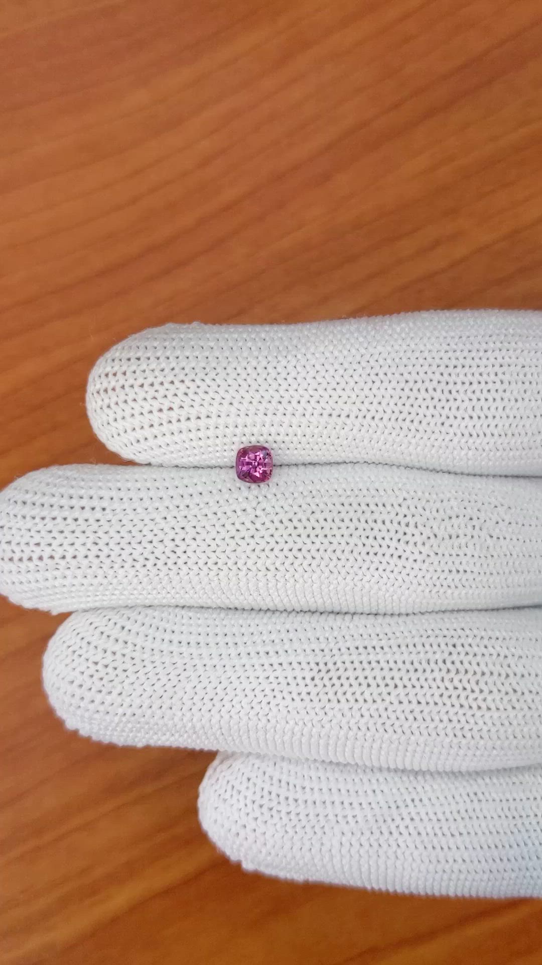 0.43 Ct. Pink Sapphire from Ceylon (Sri Lanka) Size Video