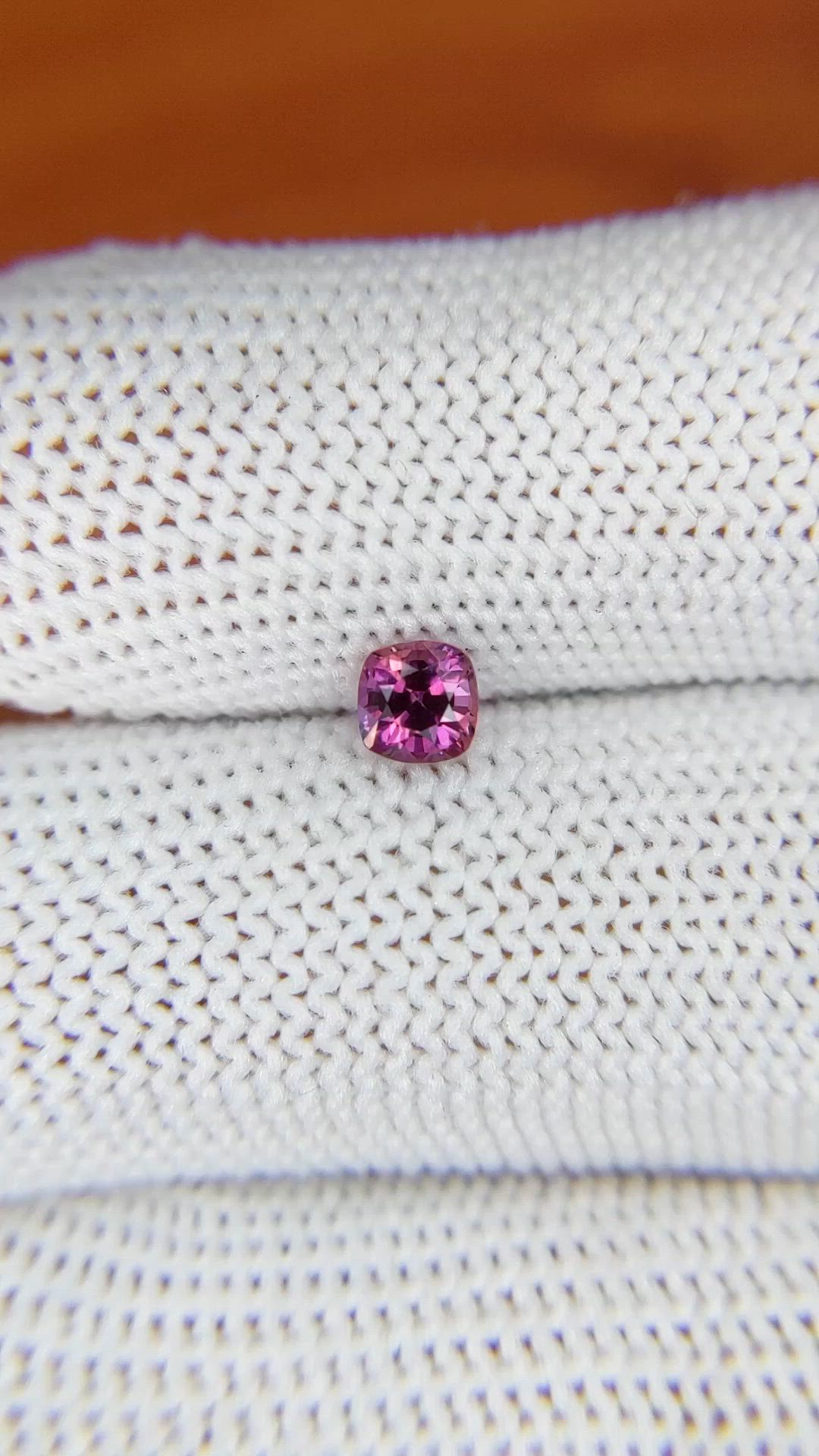0.43 Ct. Pink Sapphire from Ceylon (Sri Lanka) Size Video
