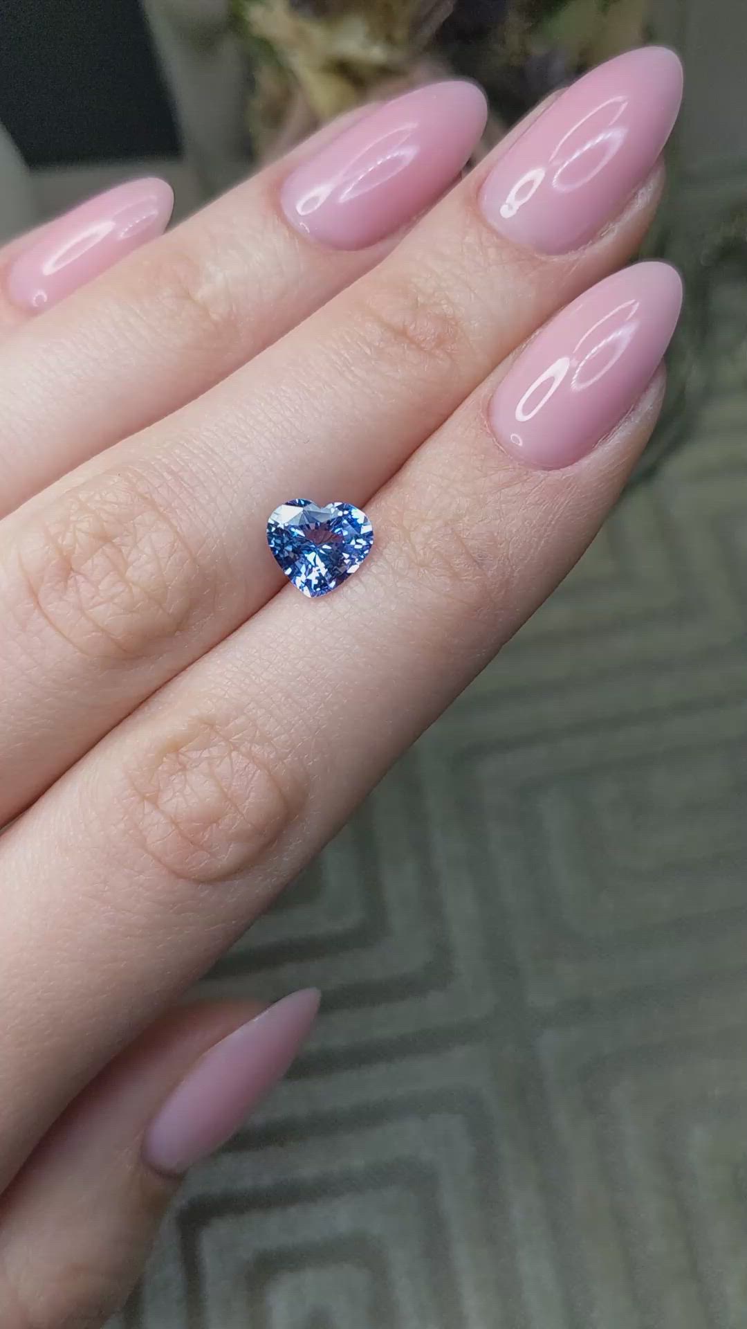 2.21 Ct. Blue Sapphire from Ceylon (Sri Lanka) Size Video