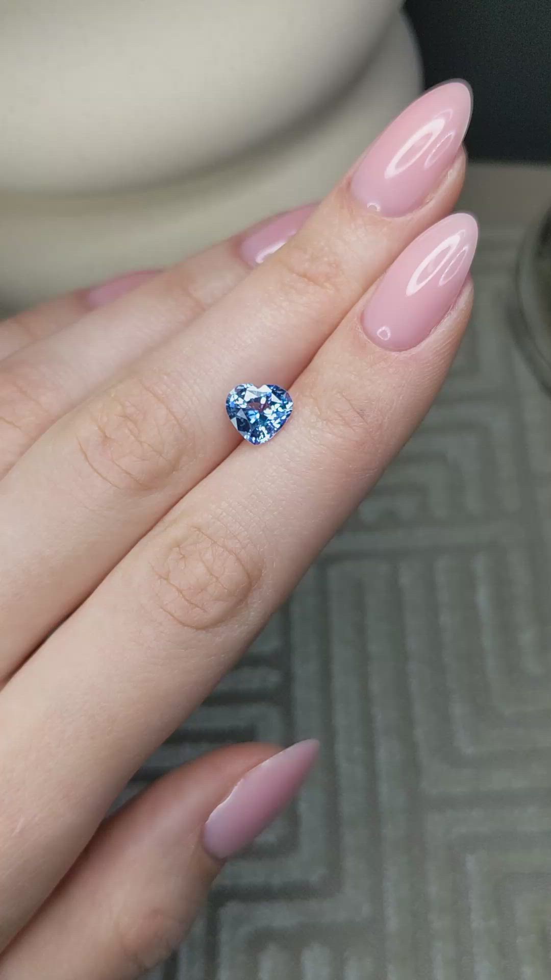 2.21 Ct. Blue Sapphire from Ceylon (Sri Lanka) Size Video