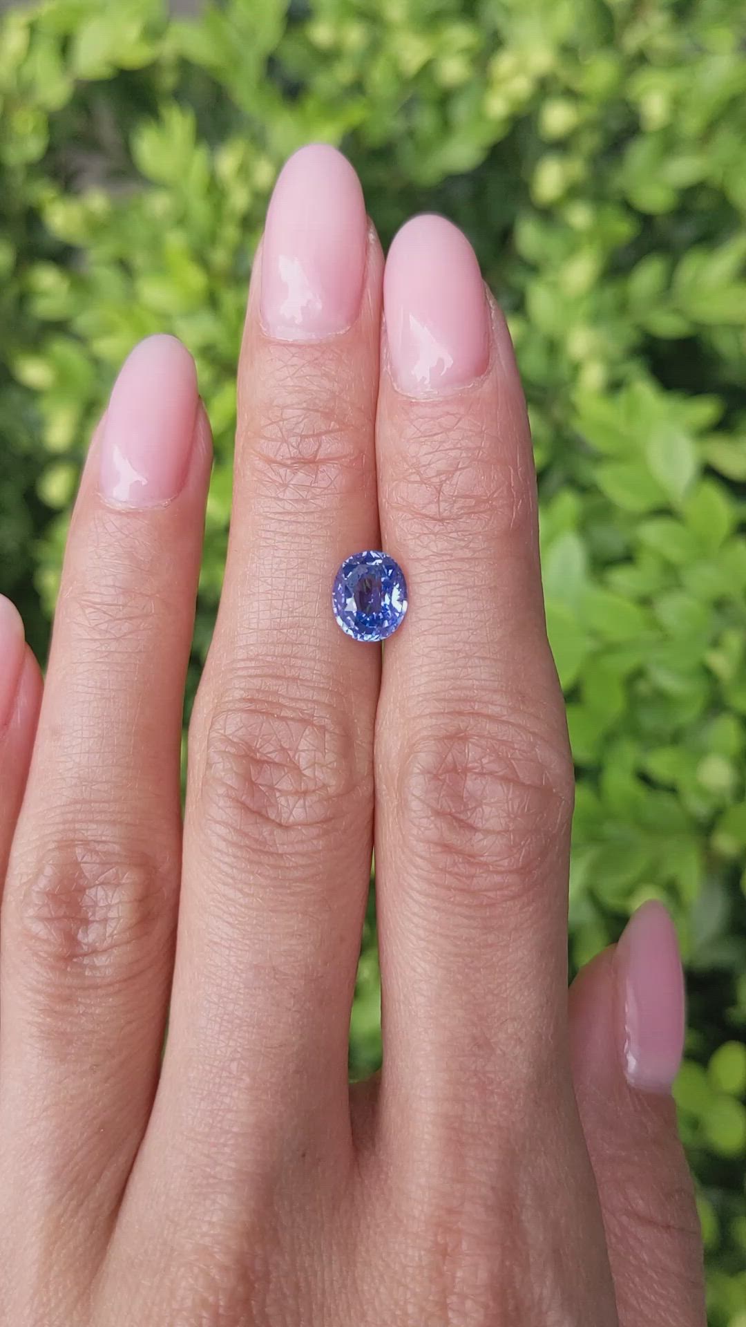 2.17 Ct. Blue Sapphire from Ceylon (Sri Lanka) Size Video