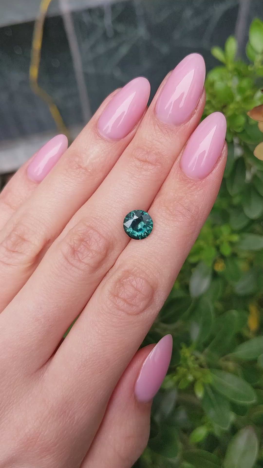 3.10 Ct. Bluish Green Sapphire from Montana Size Video
