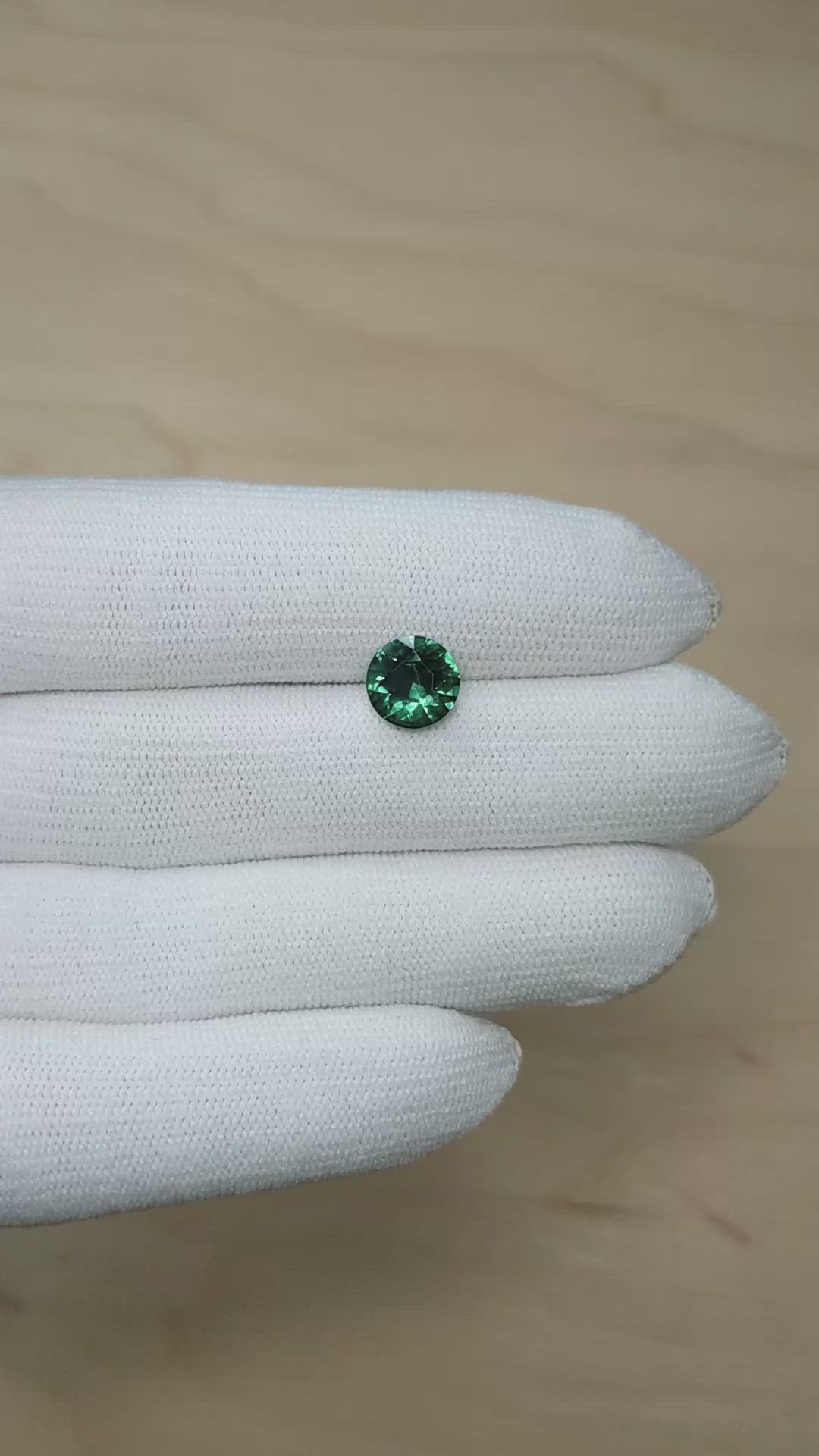 3.10 Ct. Bluish Green Sapphire from Montana Size Video