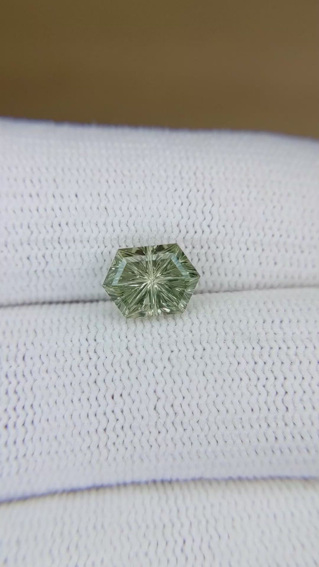 2.37 Ct. Green Sapphire from Montana Size Video