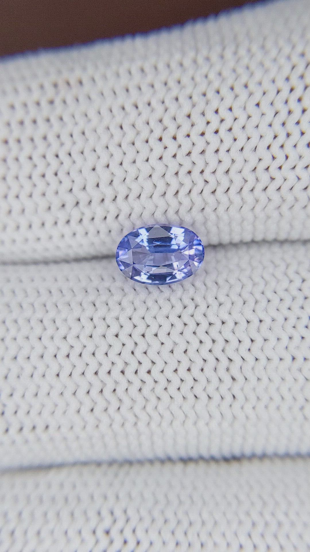 1.01 Ct. Violet Sapphire from Ceylon (Sri Lanka) Size Video