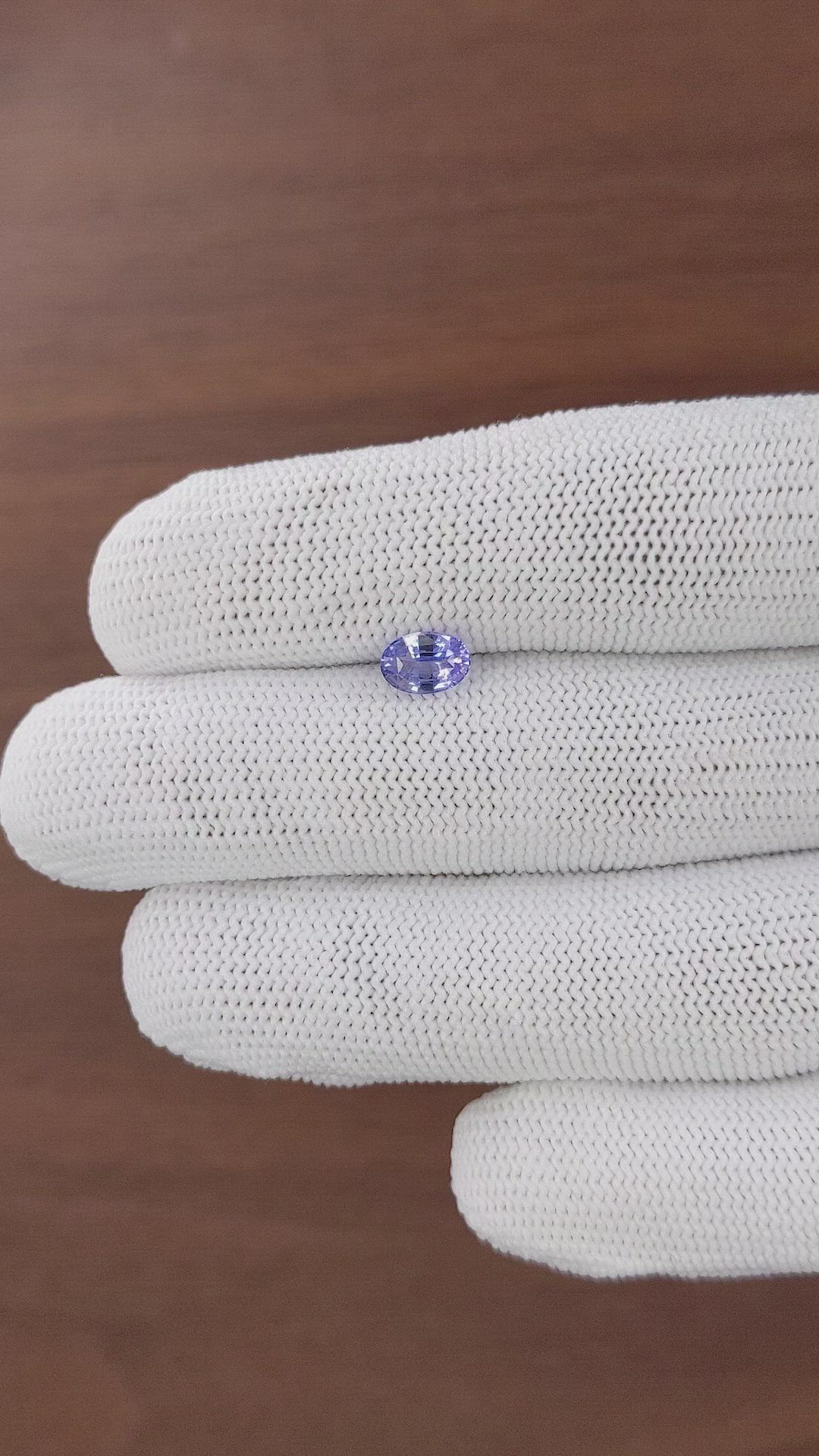 1.01 Ct. Violet Sapphire from Ceylon (Sri Lanka) Size Video