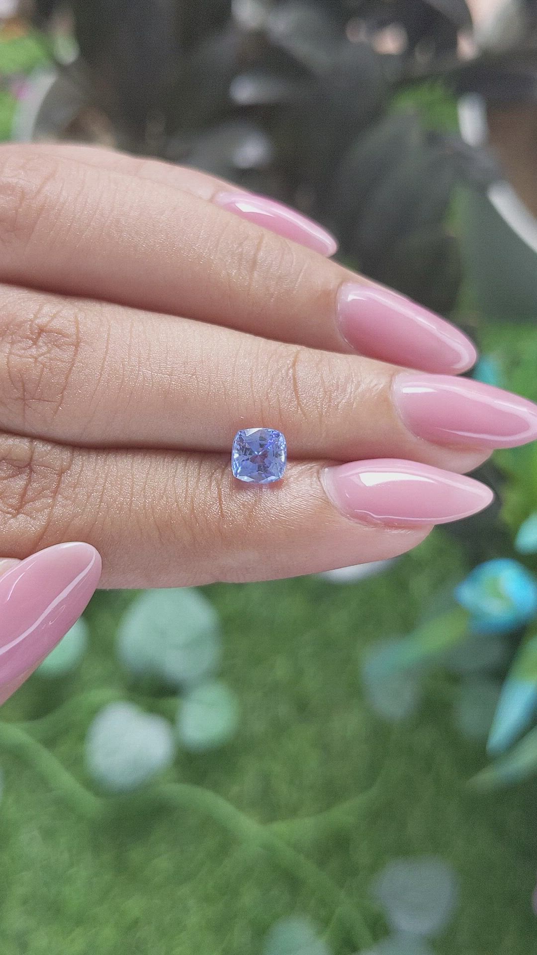 1.10 Ct. Blue Sapphire from Ceylon (Sri Lanka) Size Video