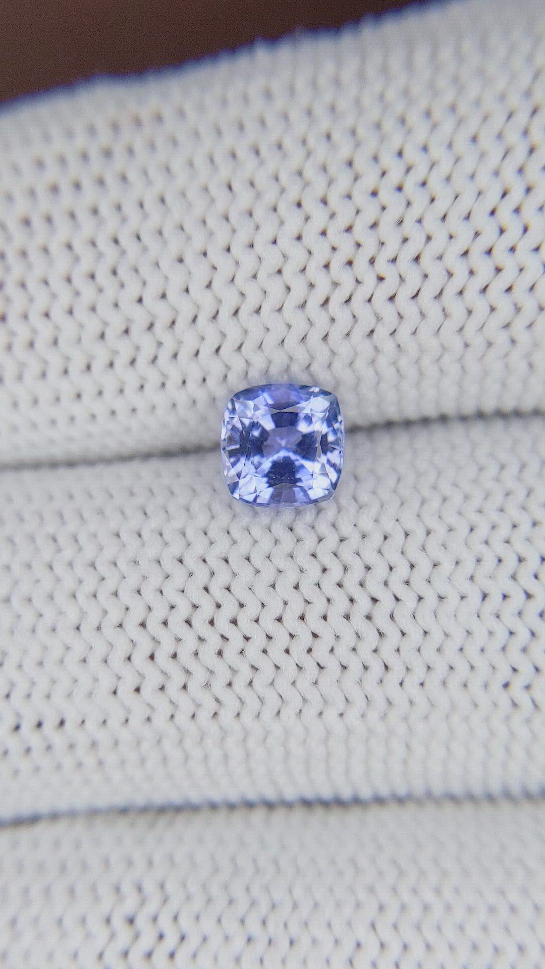 1.10 Ct. Blue Sapphire from Ceylon (Sri Lanka) Size Video