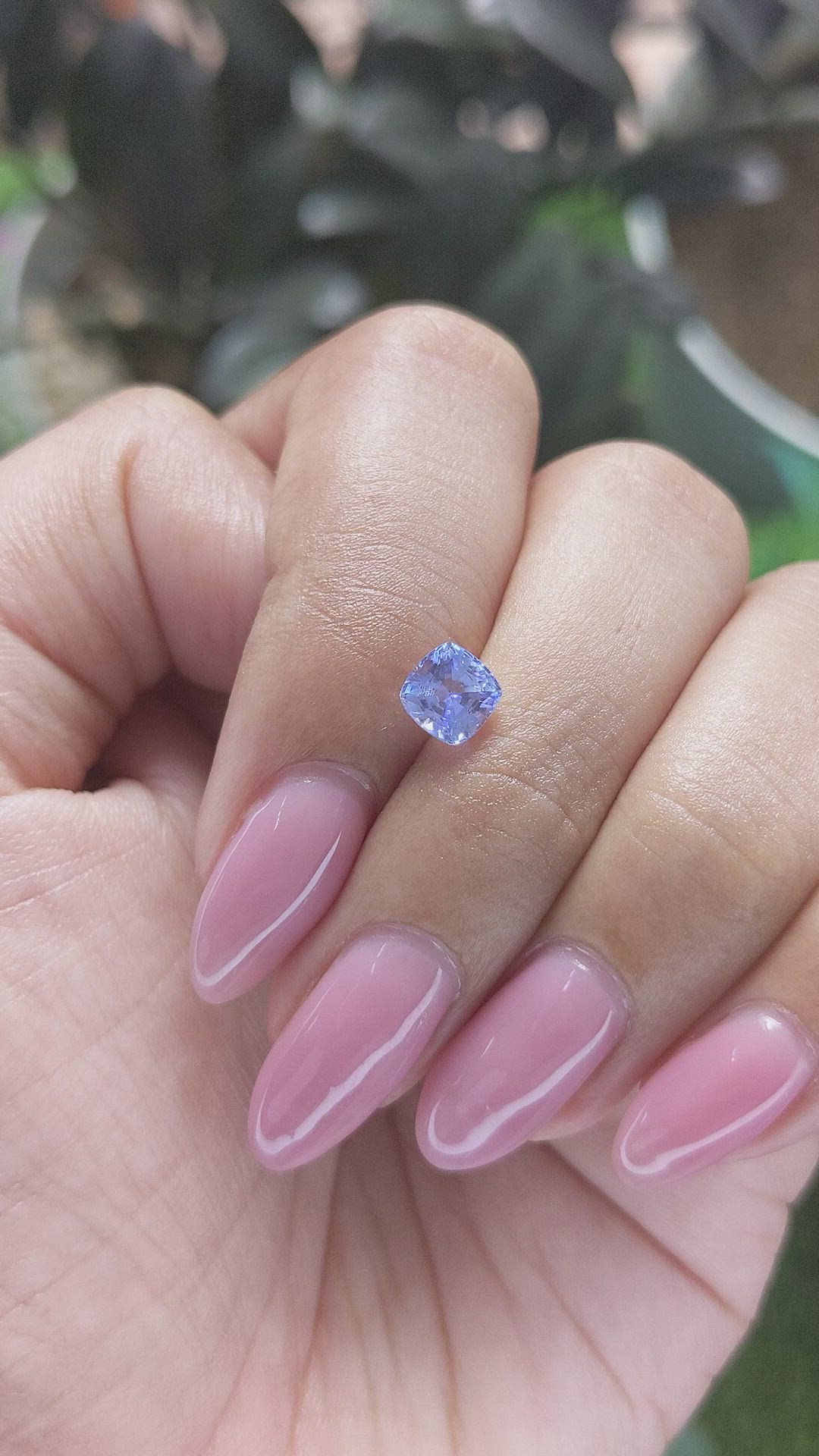 1.10 Ct. Blue Sapphire from Ceylon (Sri Lanka) Size Video