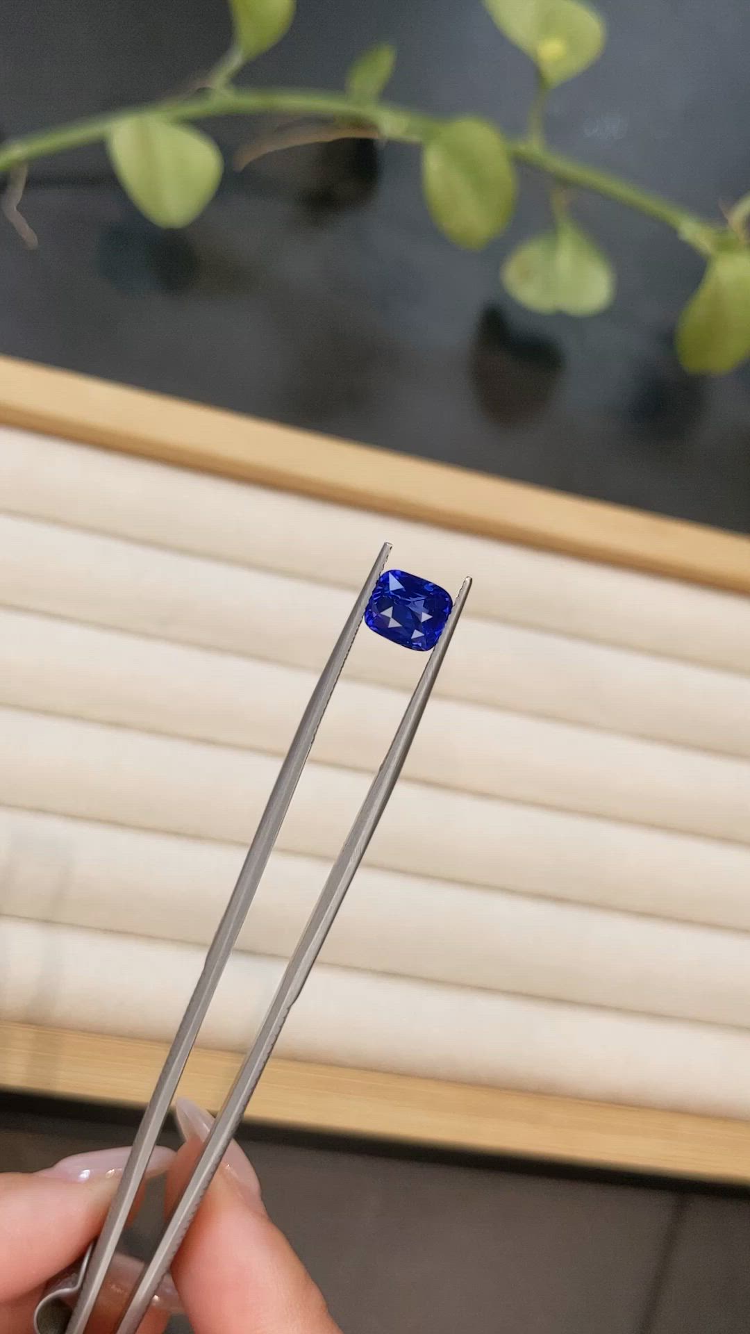 2.58 Ct. Blue Sapphire from Ceylon (Sri Lanka) Size Video