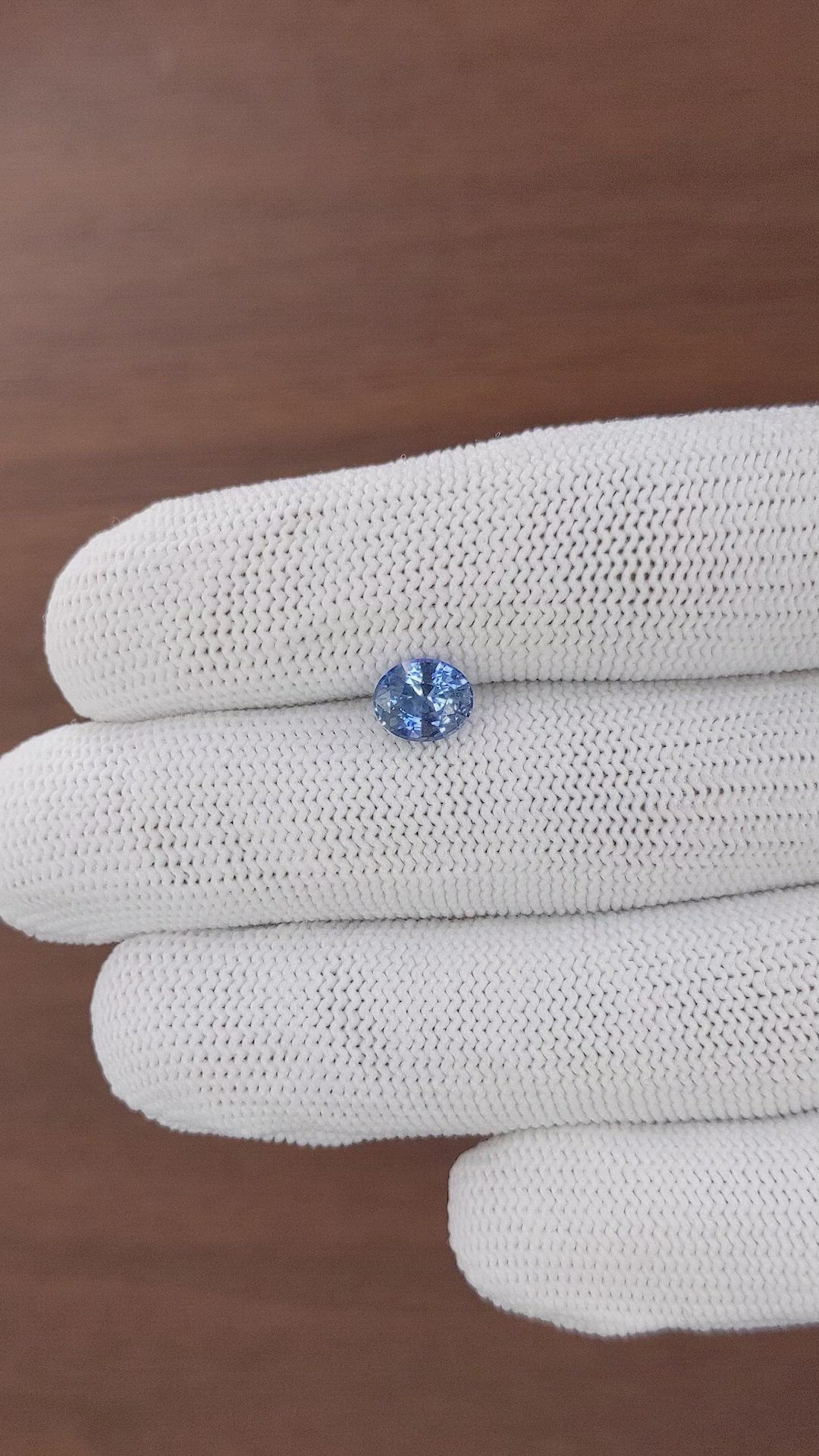 1.56 Ct. Blue Sapphire from Ceylon (Sri Lanka) Size Video