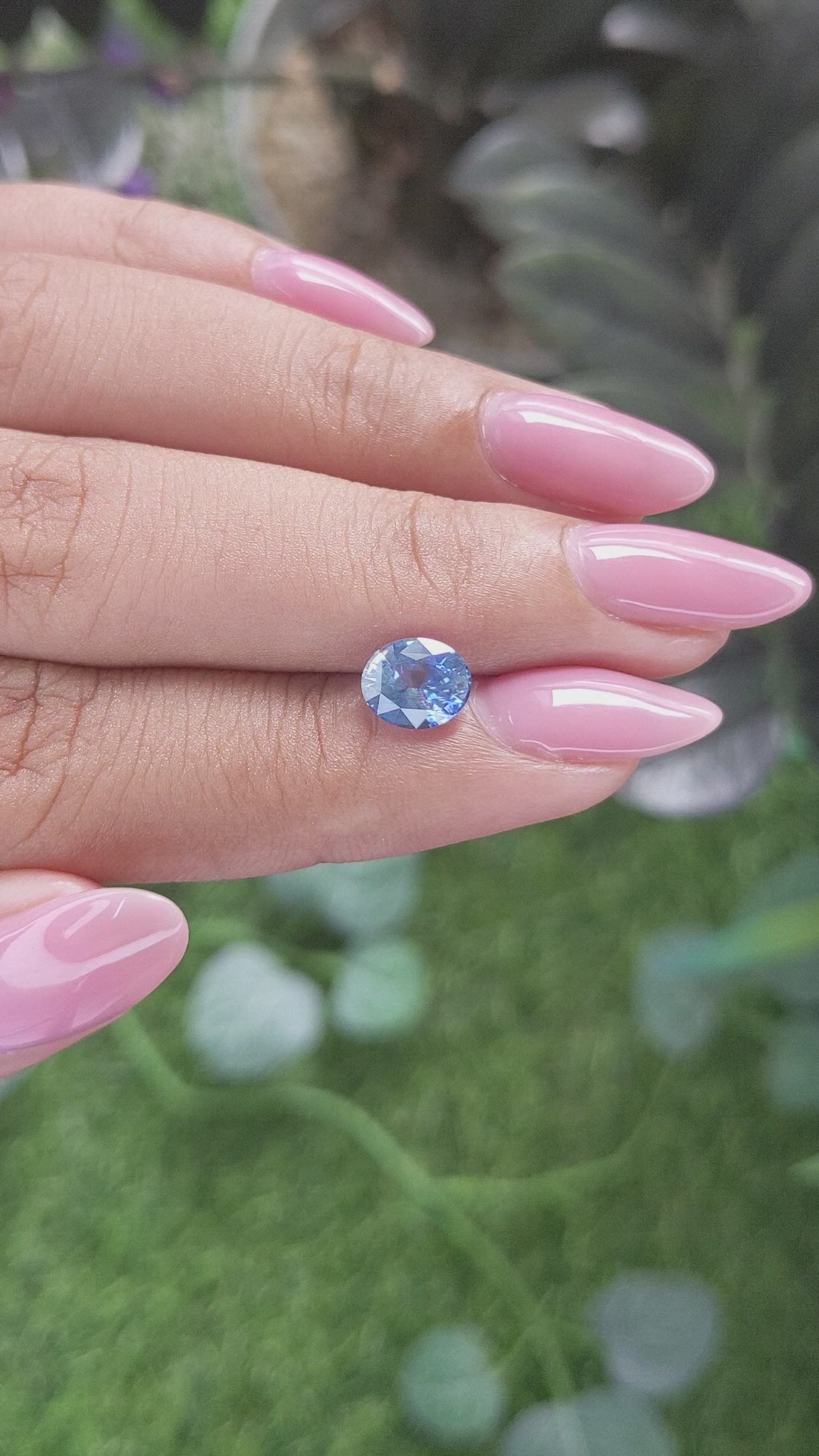 1.56 Ct. Blue Sapphire from Ceylon (Sri Lanka) Size Video