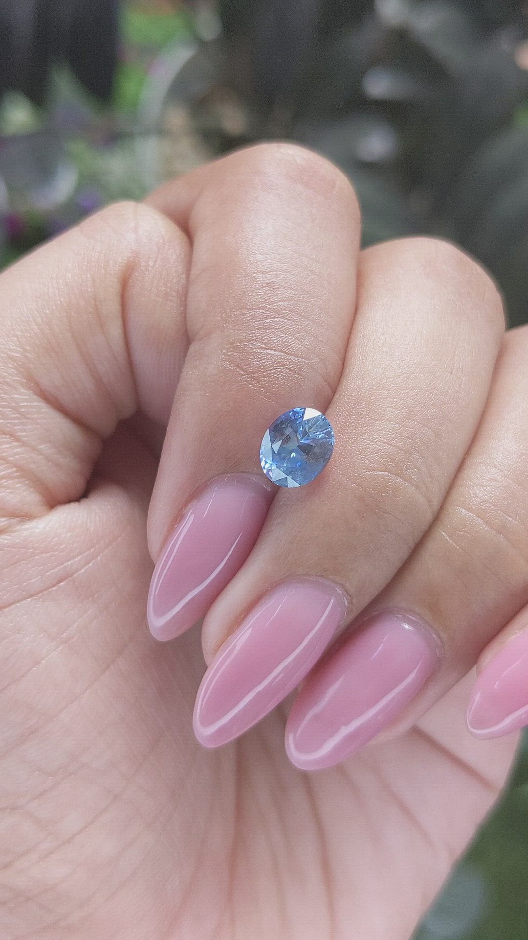 1.56 Ct. Blue Sapphire from Ceylon (Sri Lanka) Size Video