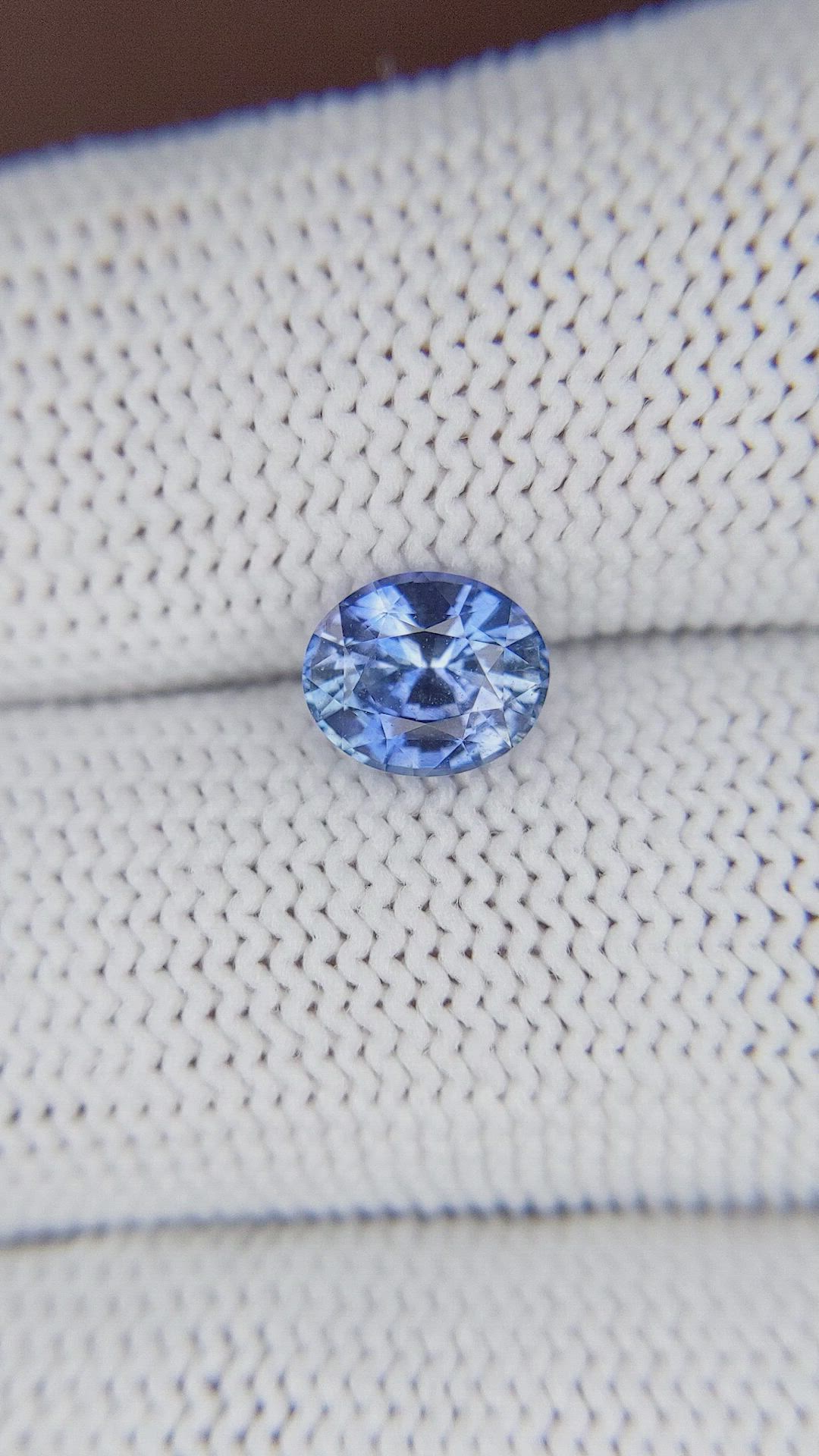 1.56 Ct. Blue Sapphire from Ceylon (Sri Lanka) Size Video