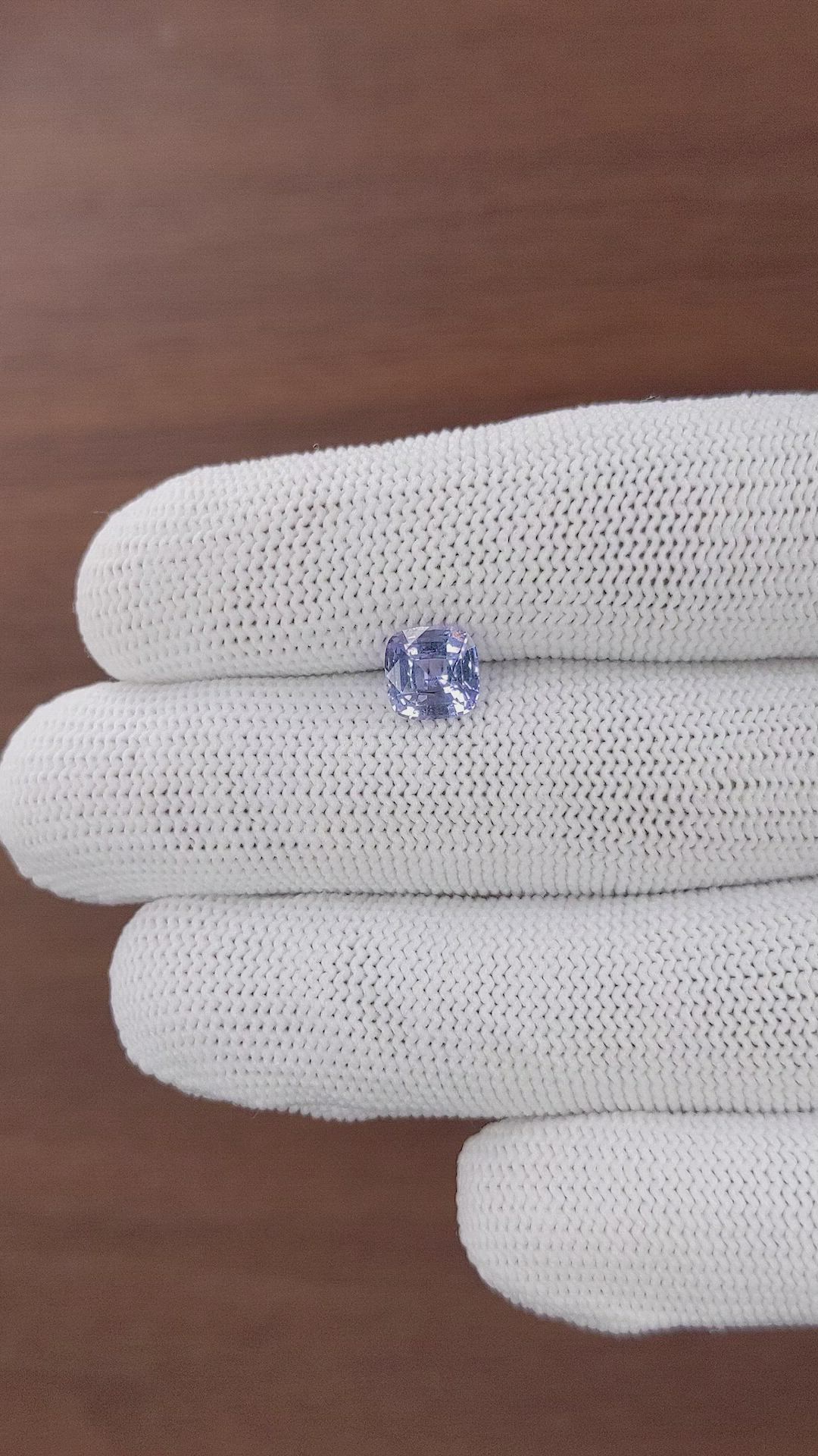 1.83 Ct. Violet Sapphire from Ceylon (Sri Lanka) Size Video
