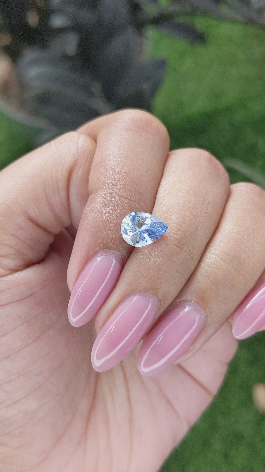 1.86 Ct. Blue Sapphire from Ceylon (Sri Lanka) Size Video