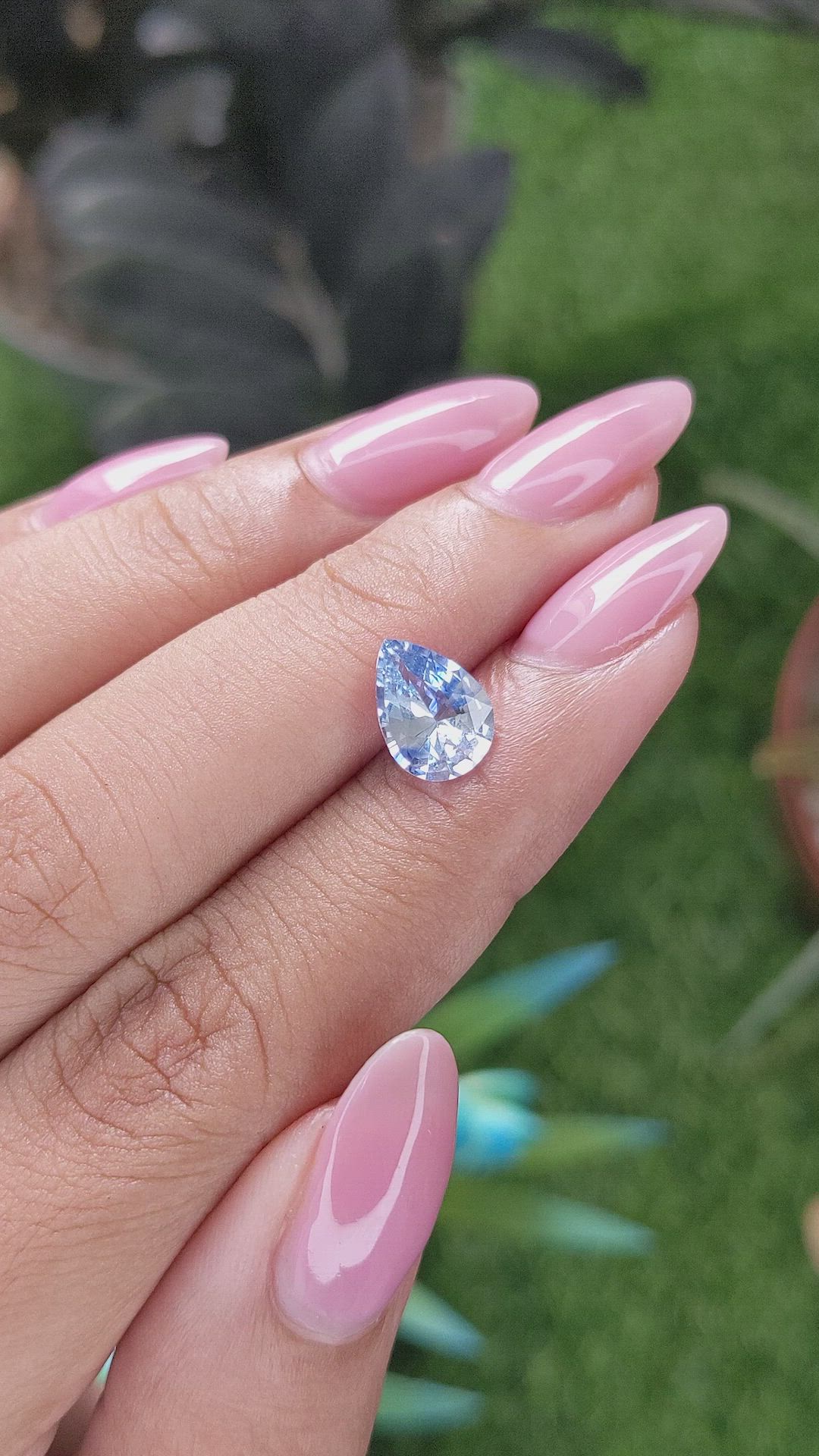 1.86 Ct. Blue Sapphire from Ceylon (Sri Lanka) Size Video