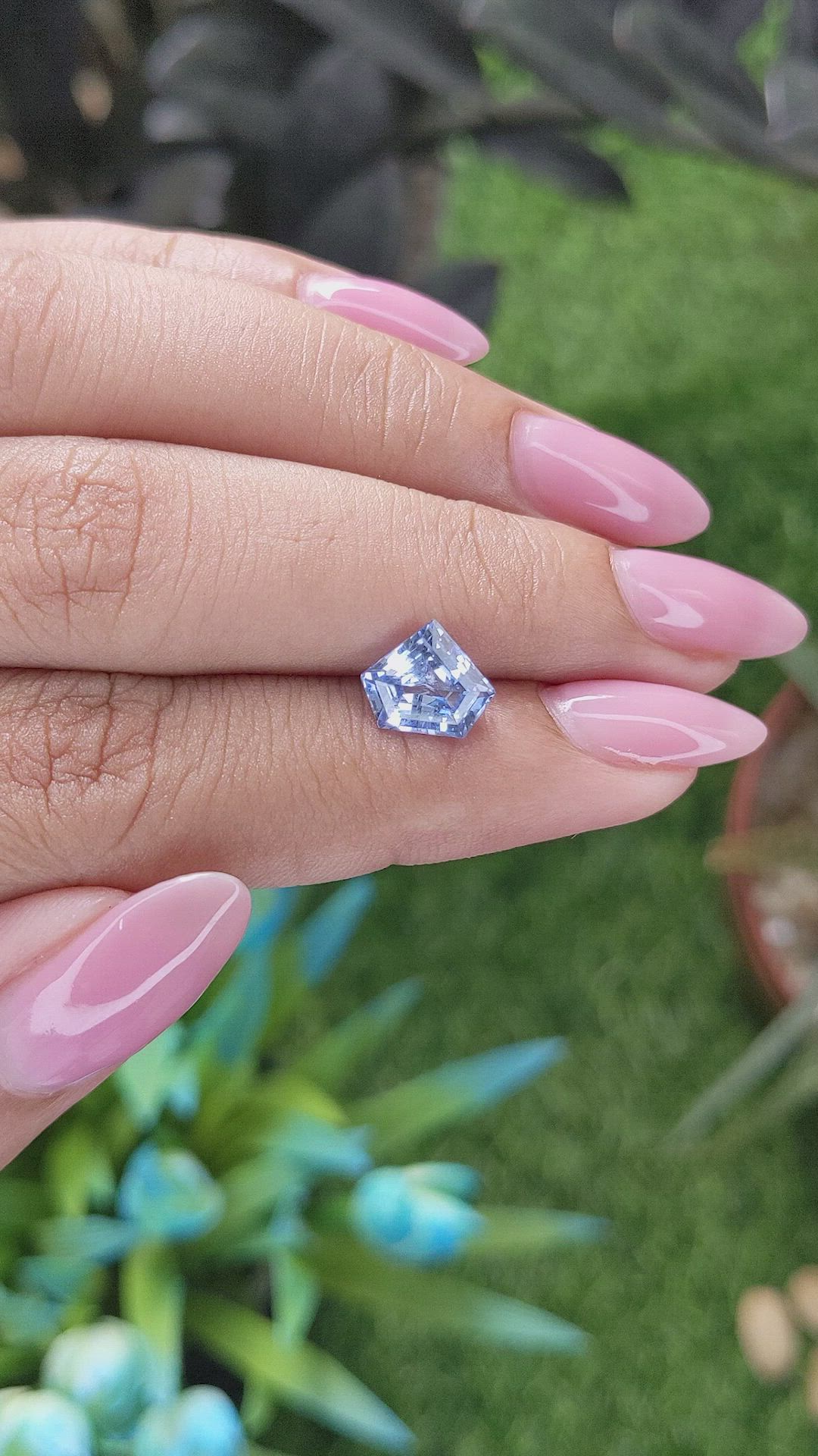 2.09 Ct. Blue Sapphire from Ceylon (Sri Lanka) Size Video