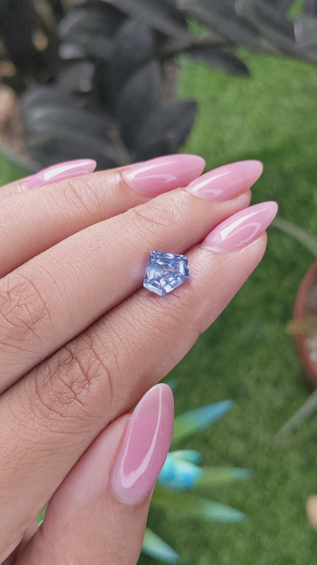 2.09 Ct. Blue Sapphire from Ceylon (Sri Lanka) Size Video