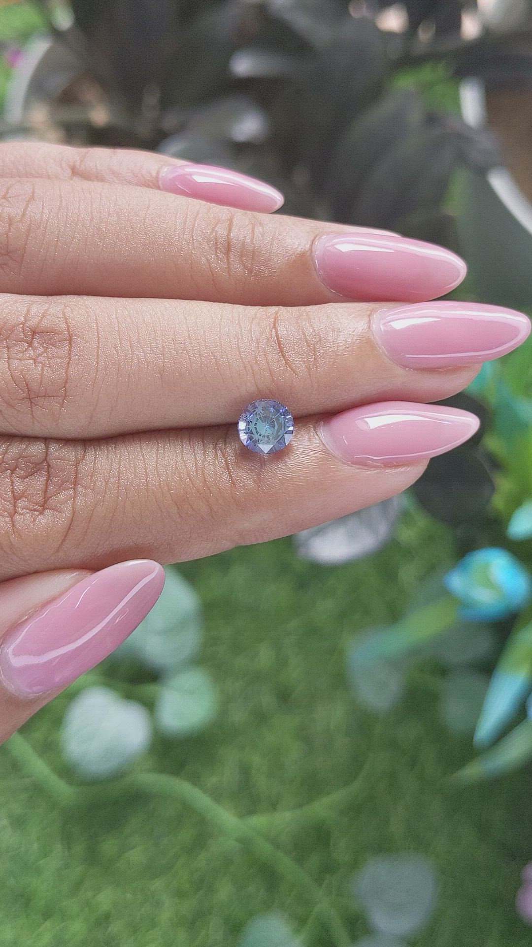 1.24 Ct. Blue Sapphire from Ceylon (Sri Lanka) Size Video