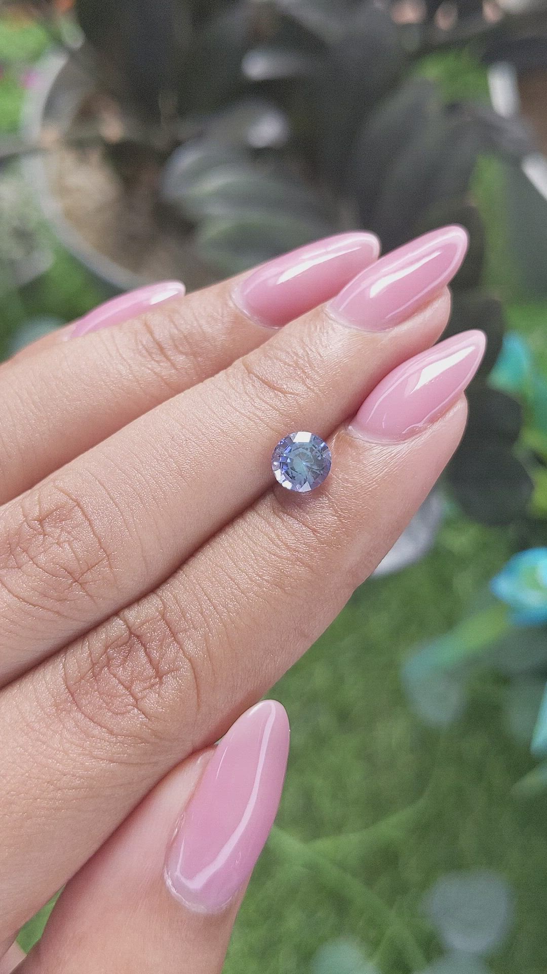 1.24 Ct. Blue Sapphire from Ceylon (Sri Lanka) Size Video