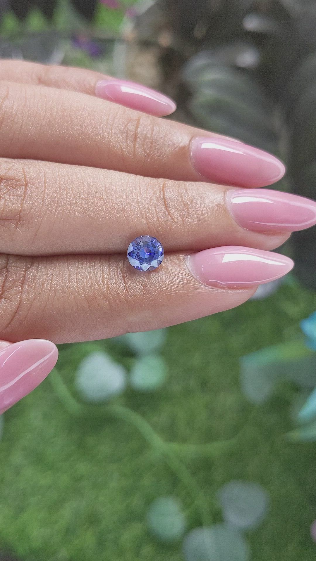 1.00 Ct. Blue Sapphire from Ceylon (Sri Lanka) Size Video