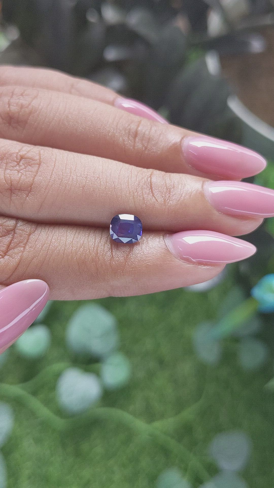 1.18 Ct. Violet Sapphire from Africa Size Video