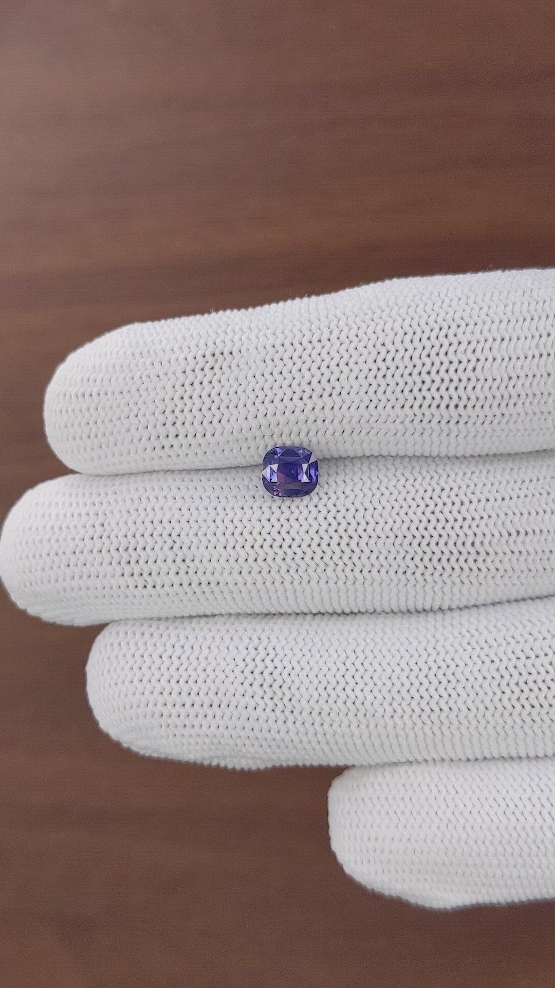 1.18 Ct. Violet Sapphire from Africa Size Video