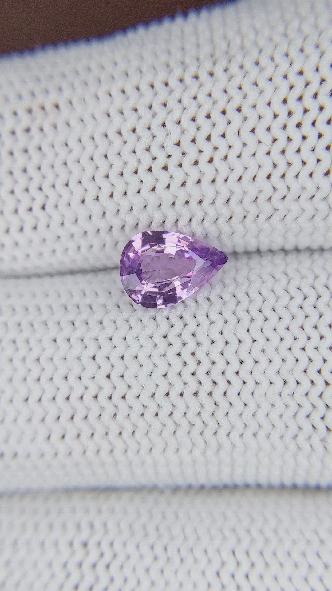 1.03 Ct. Purple Sapphire from Africa Size Video