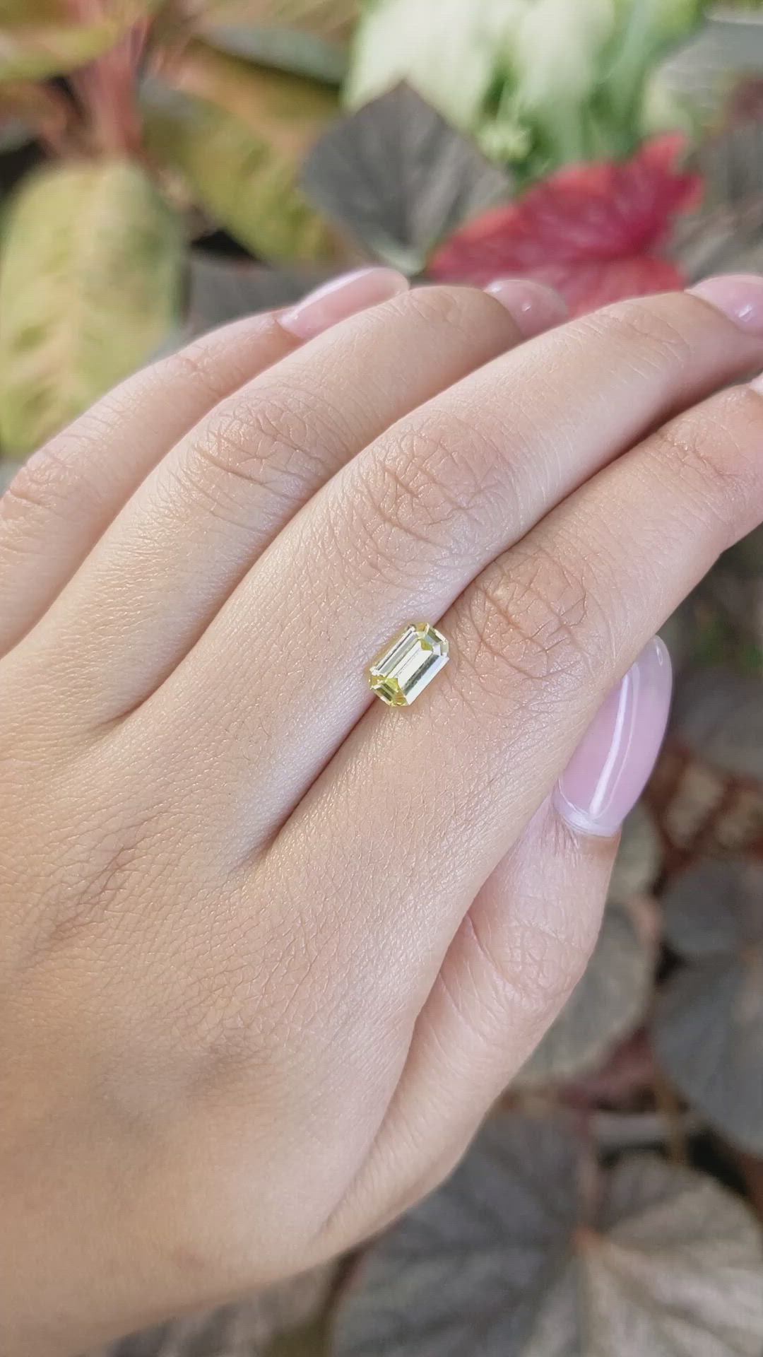 1.36 Ct. Yellow Sapphire from Ceylon (Sri Lanka) Size Video