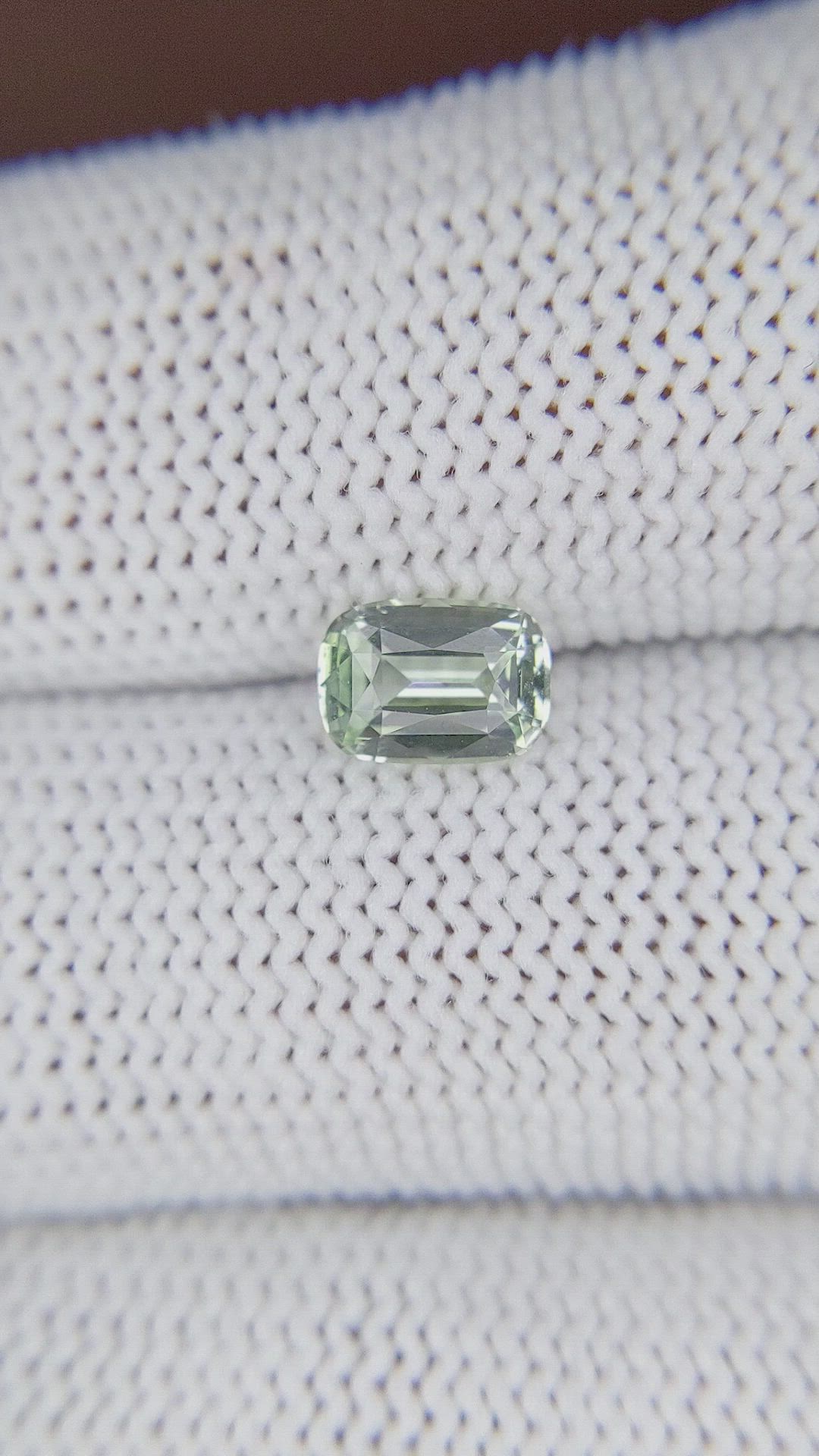 1.11 Ct. Green Sapphire from Africa Size Video