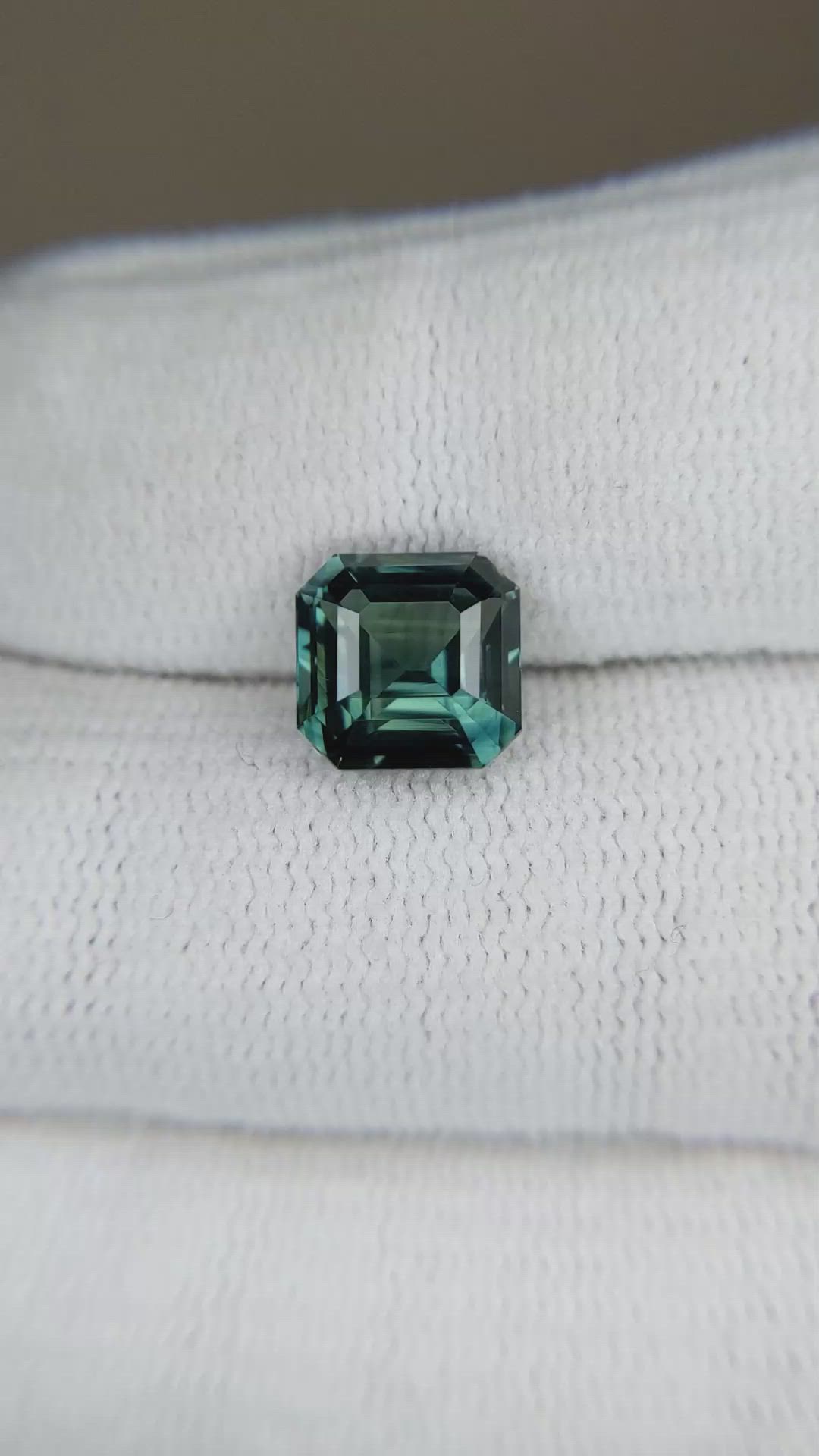 3.56 Ct. Bluish Green Sapphire from Ceylon (Sri Lanka) Size Video
