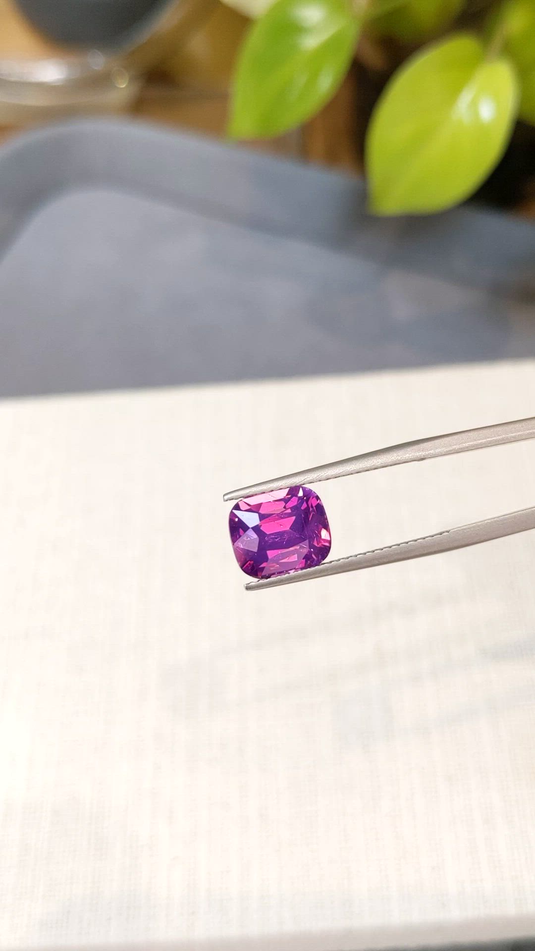 5.03 Ct. Purplish Pink Sapphire from Madagascar Size Video