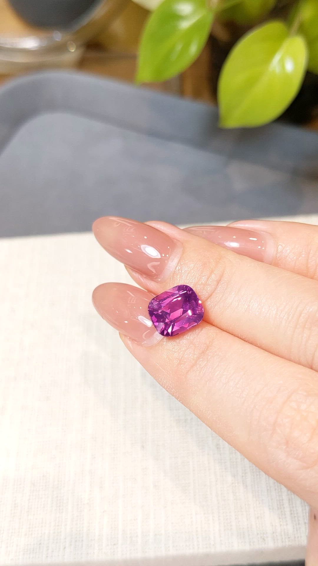 5.03 Ct. Purplish Pink Sapphire from Madagascar Size Video