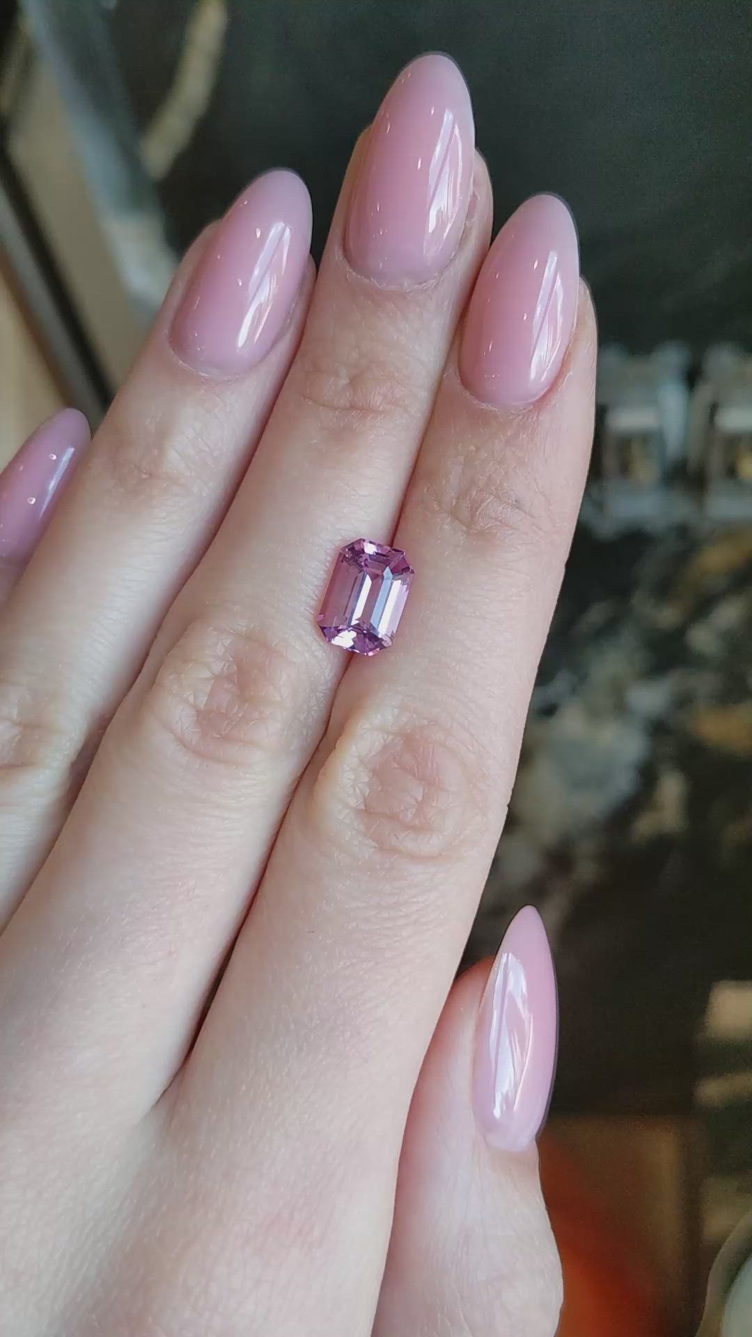 3.57 Ct. Pink Sapphire from Ceylon (Sri Lanka) Size Video