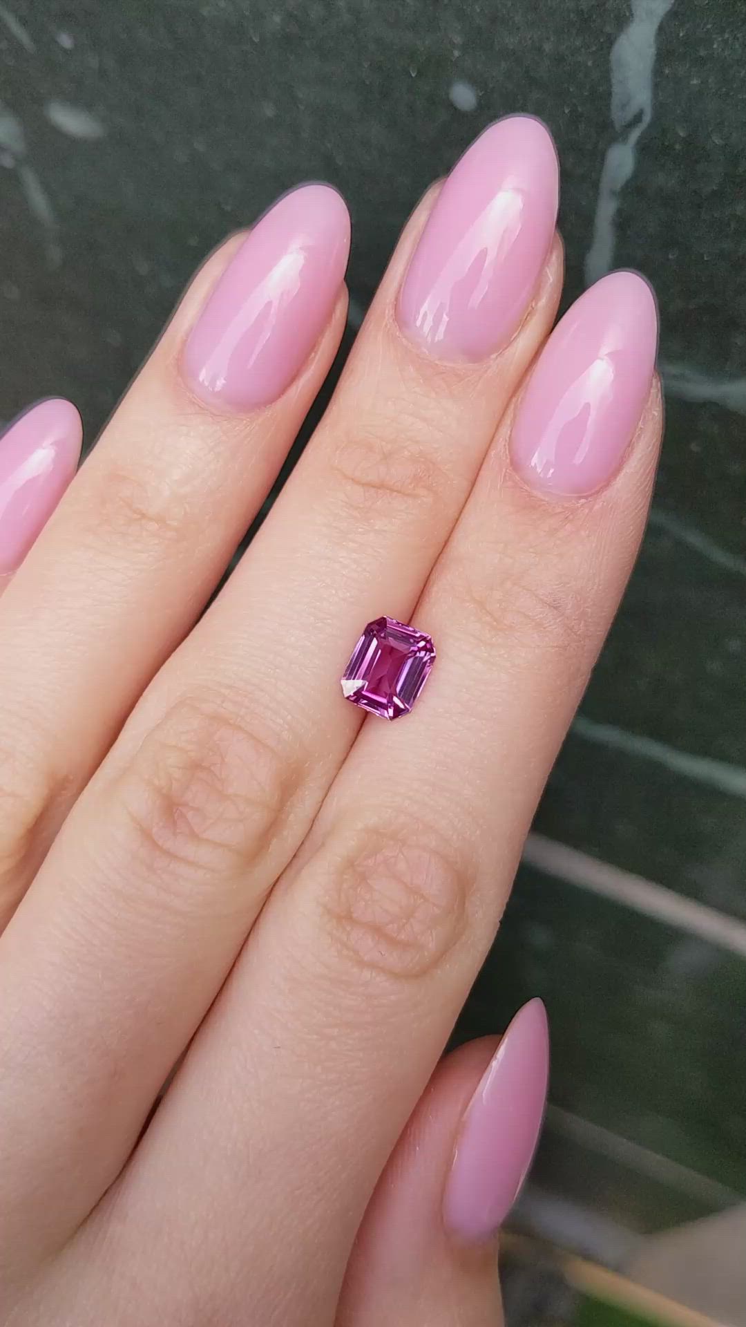 2.08 Ct. Pink Sapphire from Ceylon (Sri Lanka) Size Video