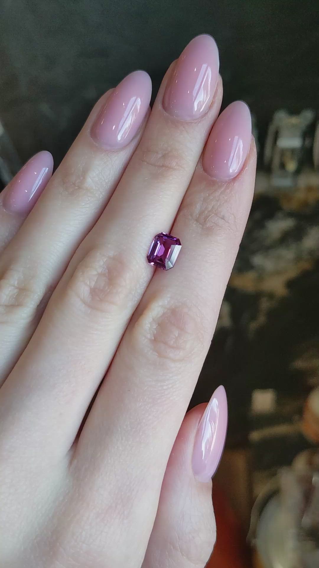 2.08 Ct. Pink Sapphire from Ceylon (Sri Lanka) Size Video