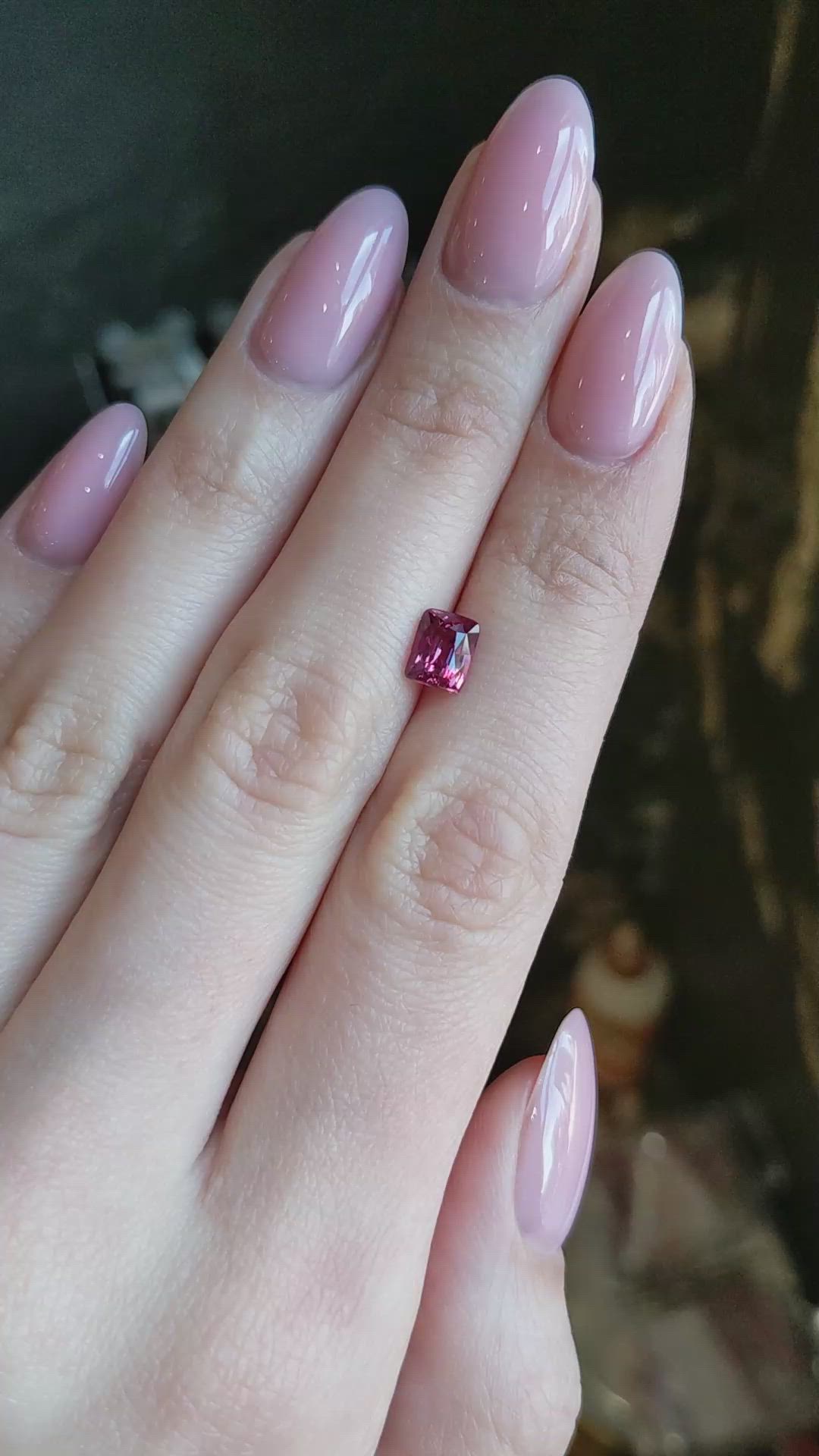 1.58 Ct. Padparadscha Sapphire from Ceylon (Sri Lanka) Size Video
