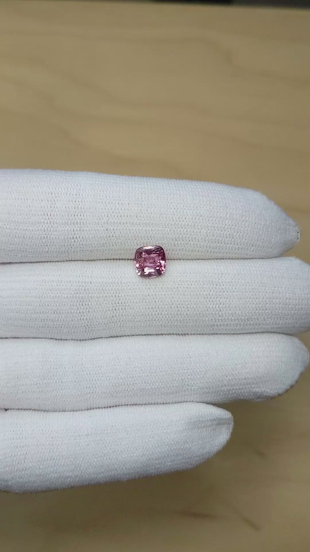 2.15 Ct. Padparadscha Sapphire from Ceylon (Sri Lanka) Size Video
